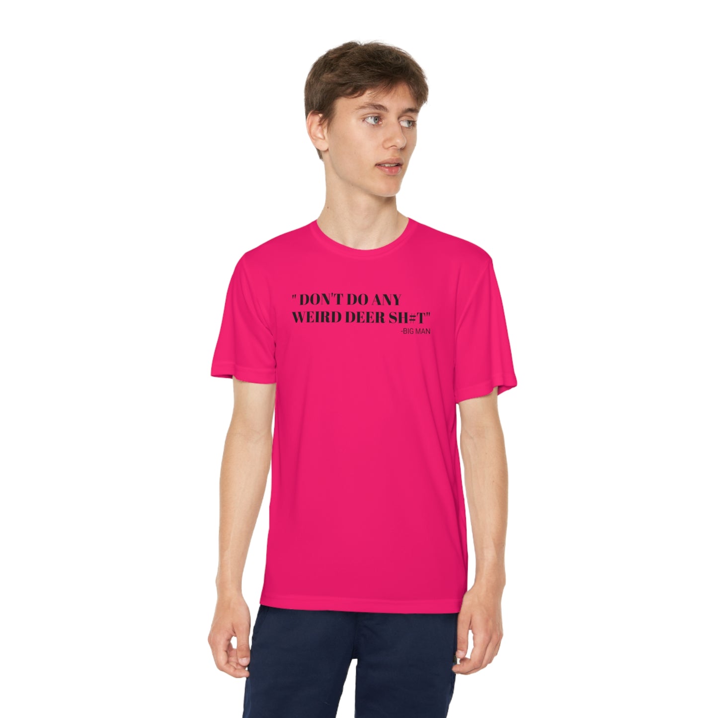 Weird Deer - Youth T-Shirt - Sports Polyester - Short Sleeve