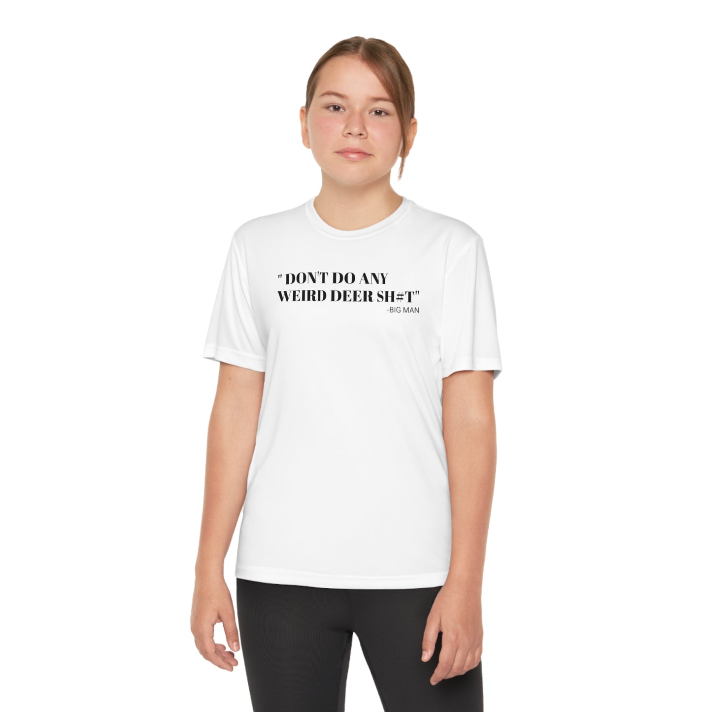 Weird Deer - Youth T-Shirt - Sports Polyester - Short Sleeve