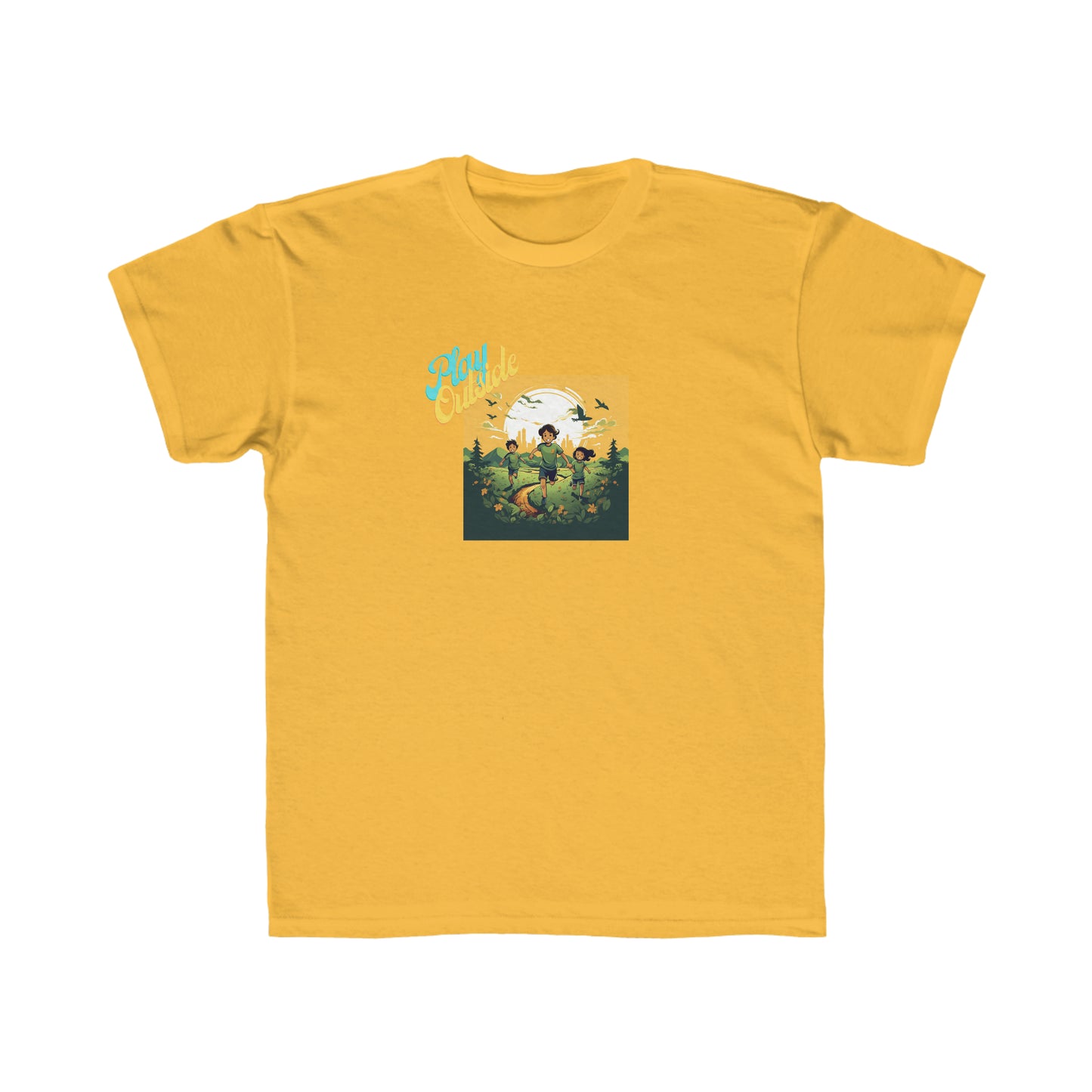 Play Outside - Youth cotton short sleeve t-shirt