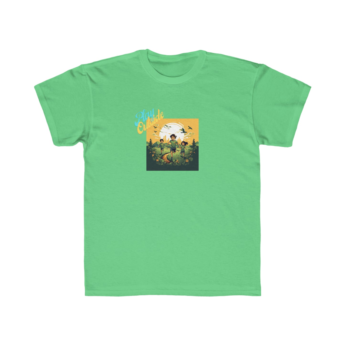 Play Outside - Youth cotton short sleeve t-shirt