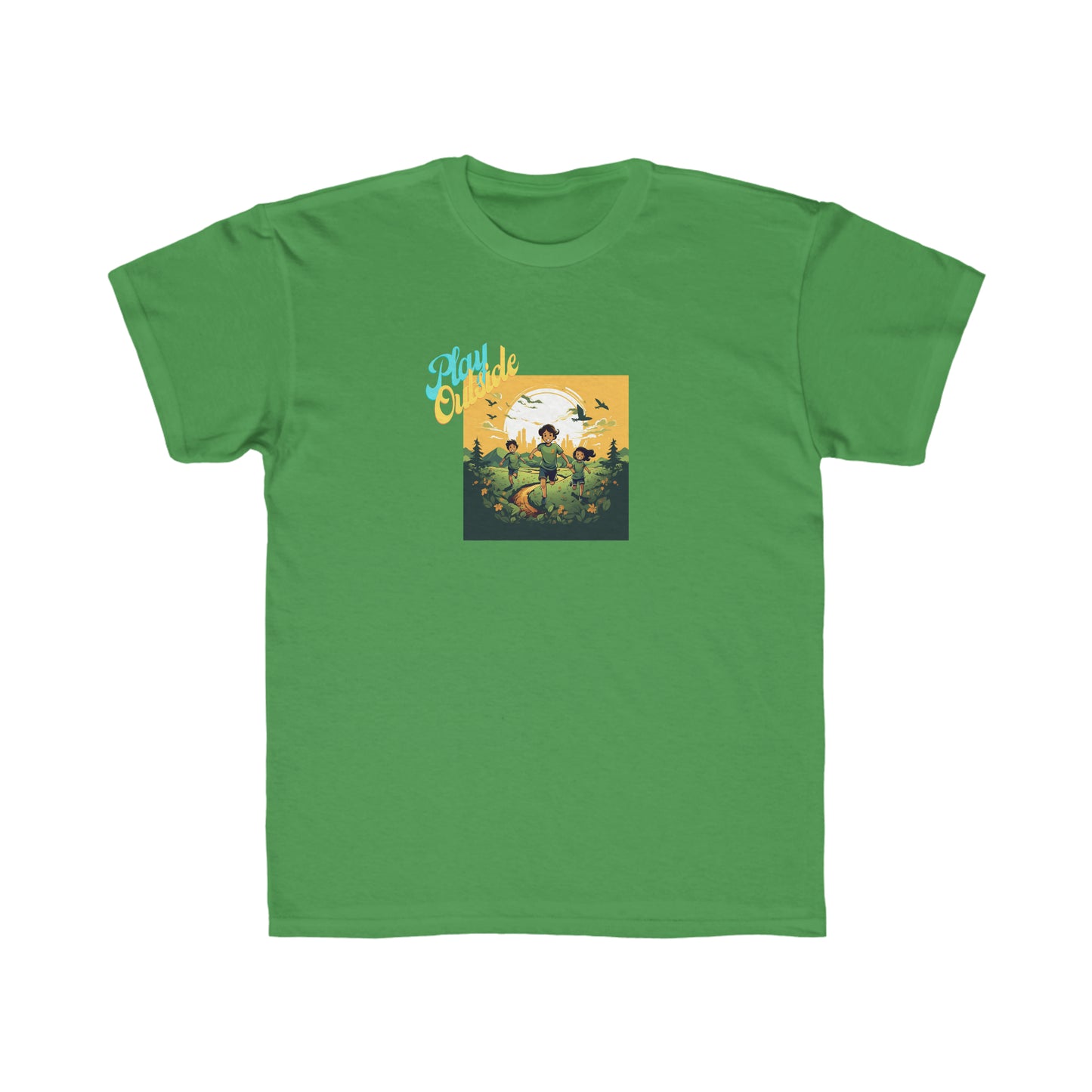 Play Outside - Youth cotton short sleeve t-shirt