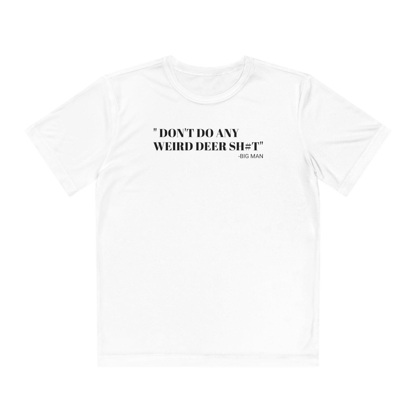 Weird Deer - Youth T-Shirt - Sports Polyester - Short Sleeve