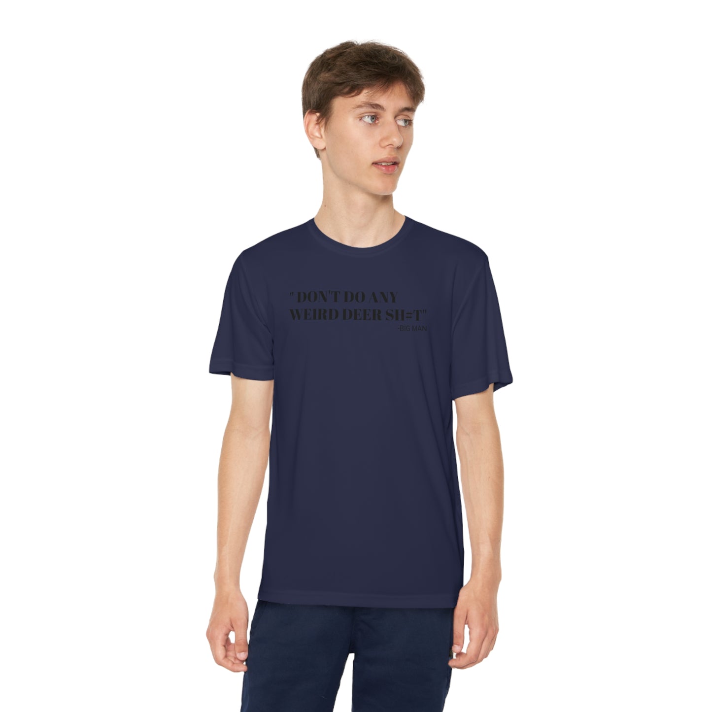 Weird Deer - Youth T-Shirt - Sports Polyester - Short Sleeve
