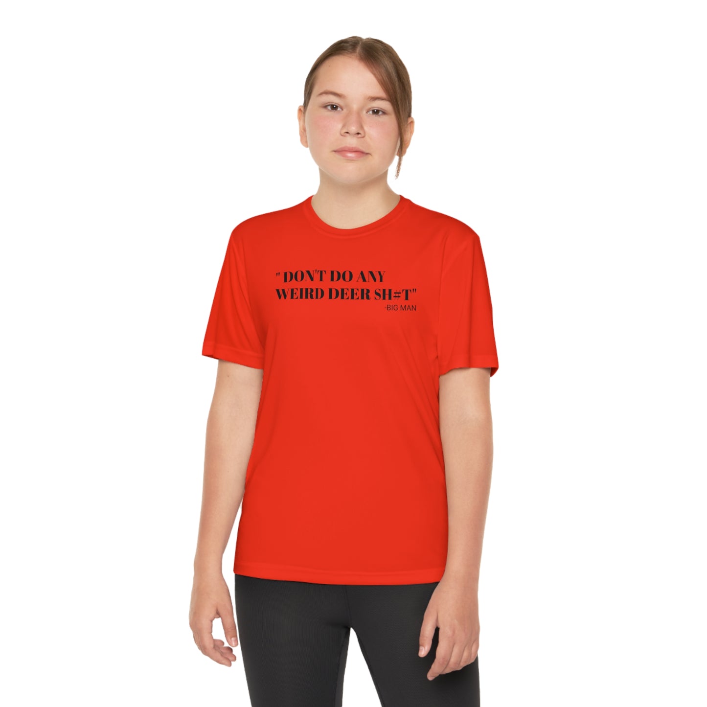 Weird Deer - Youth T-Shirt - Sports Polyester - Short Sleeve