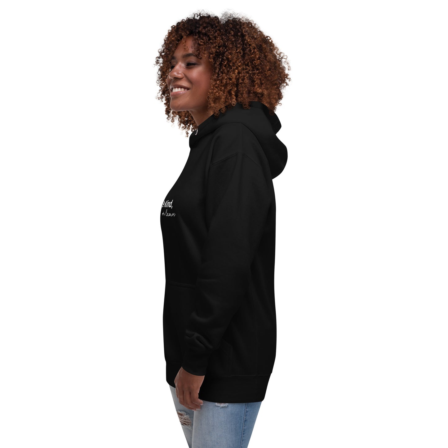 Unisex 100% cotton Hoodie Shirt - Be Kind or Leave
