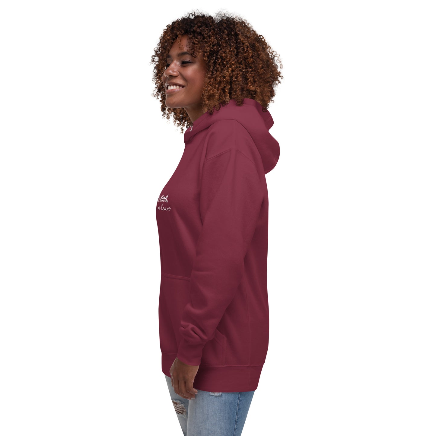 Unisex 100% cotton Hoodie Shirt - Be Kind or Leave