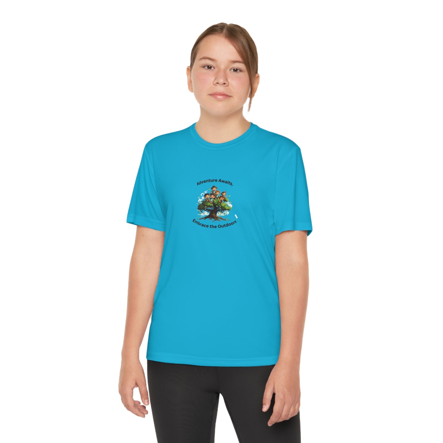 Adventure Awaits - Youth Sport T-shirt - Short Sleeve Polyester