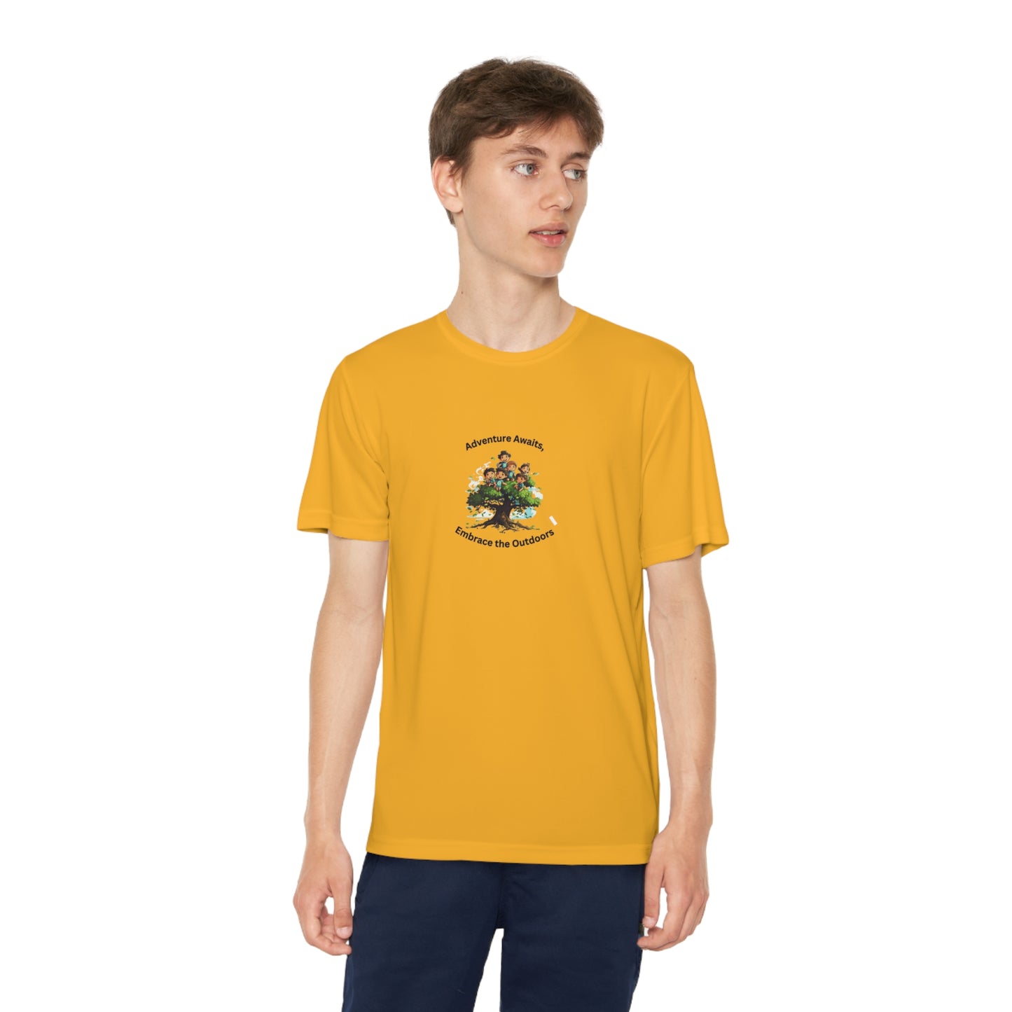 Adventure Awaits - Youth Sport T-shirt - Short Sleeve Polyester