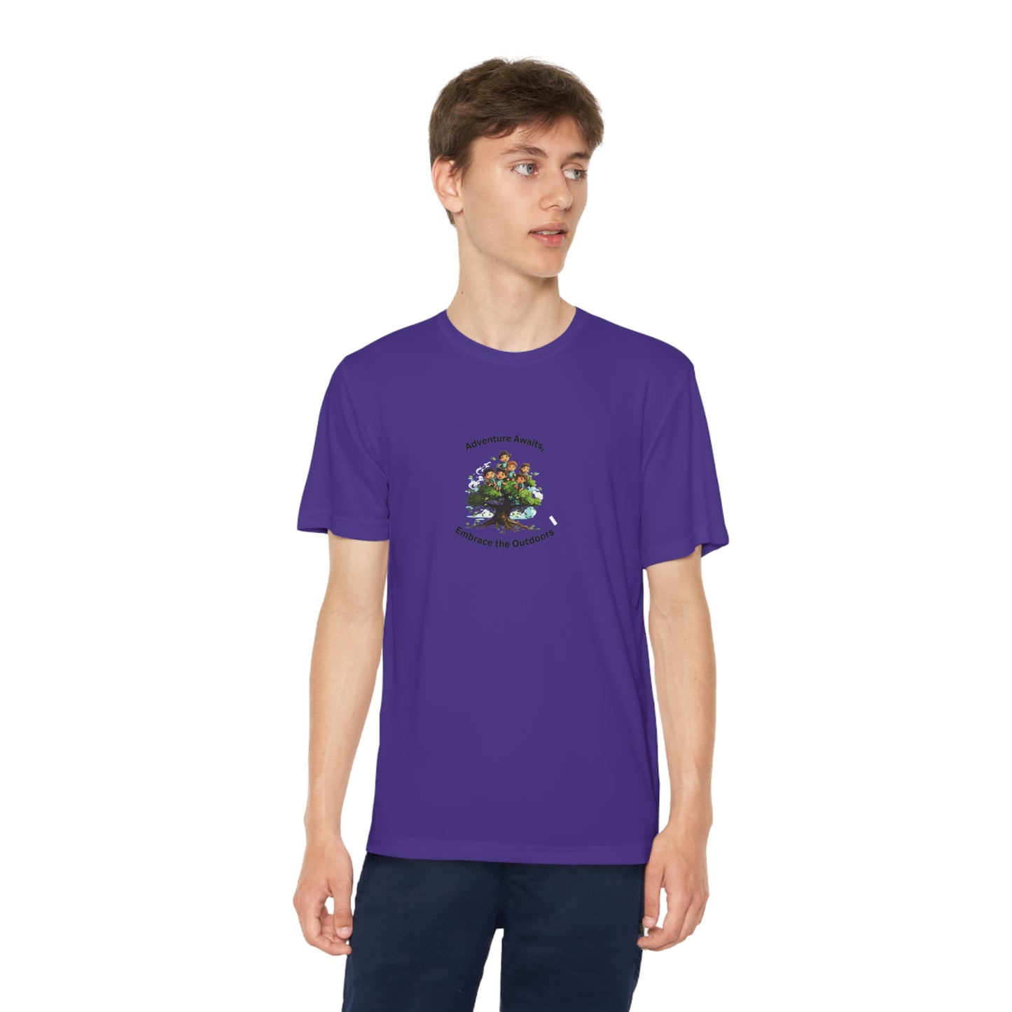 Adventure Awaits - Youth Sport T-shirt - Short Sleeve Polyester