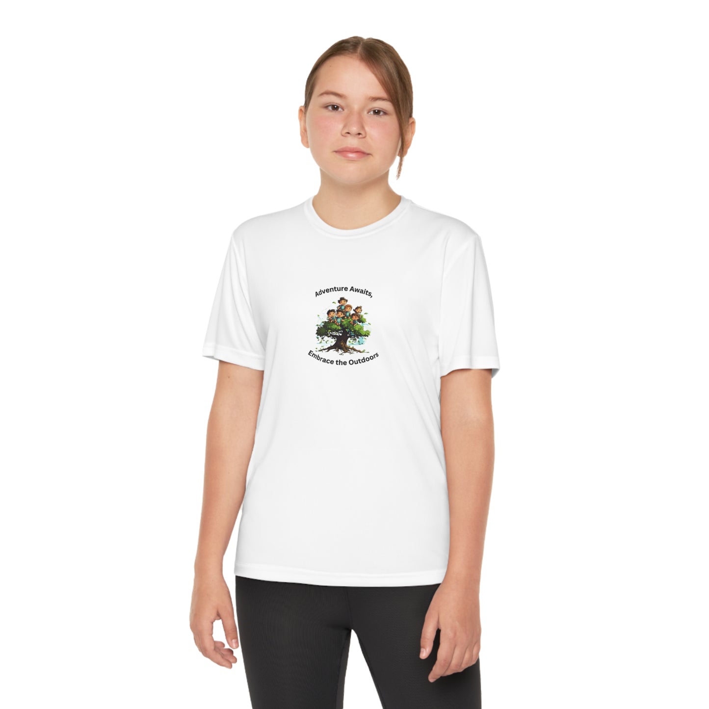 Adventure Awaits - Youth Sport T-shirt - Short Sleeve Polyester