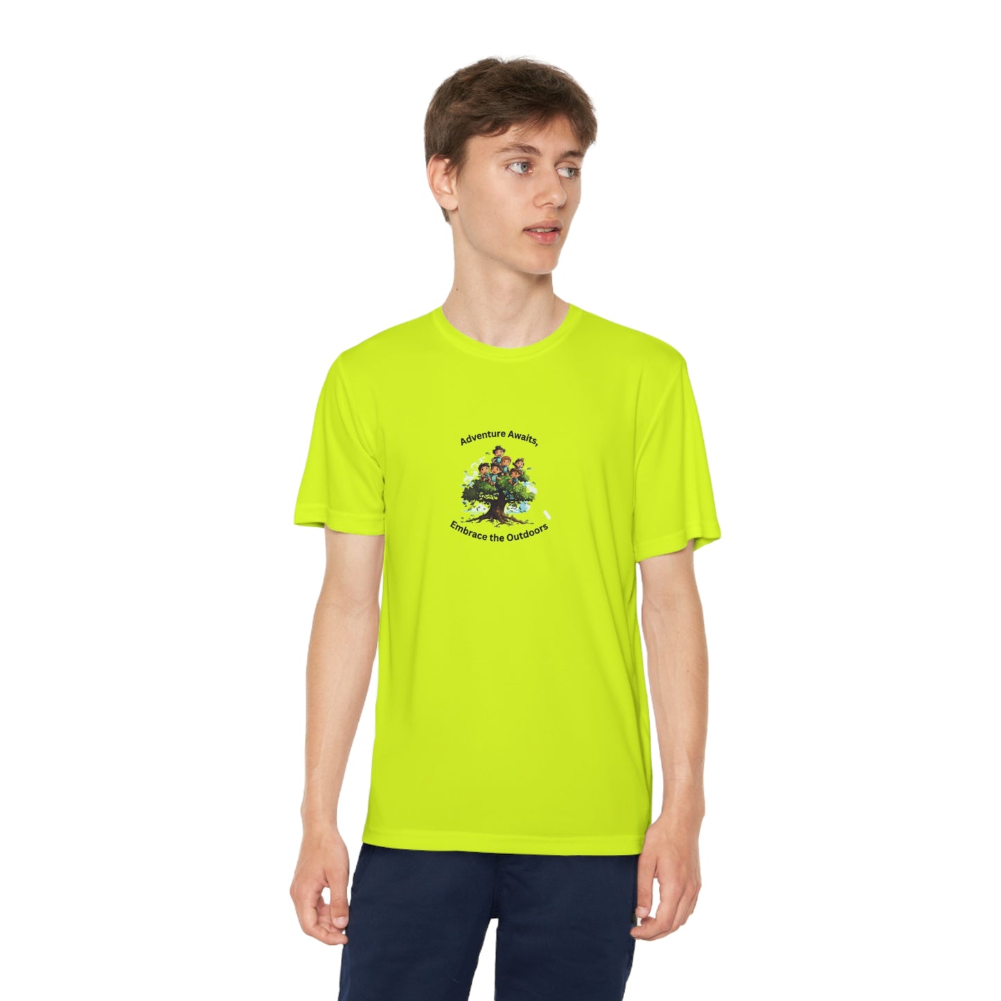 Adventure Awaits - Youth Sport T-shirt - Short Sleeve Polyester