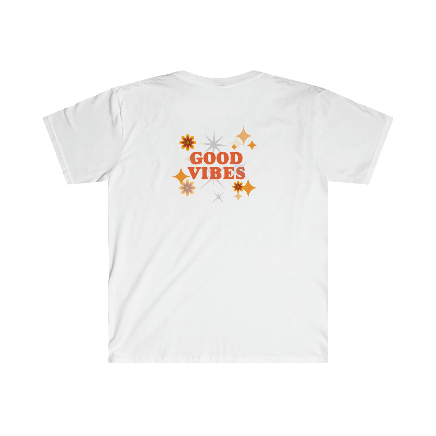 Good Vibes Tshirt - Unisex Adult Cotton - Short Sleeve Colorful