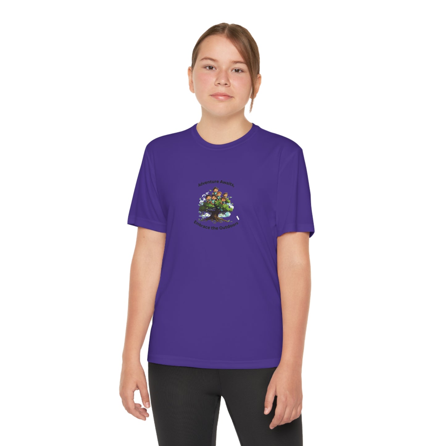 Adventure Awaits - Youth Sport T-shirt - Short Sleeve Polyester