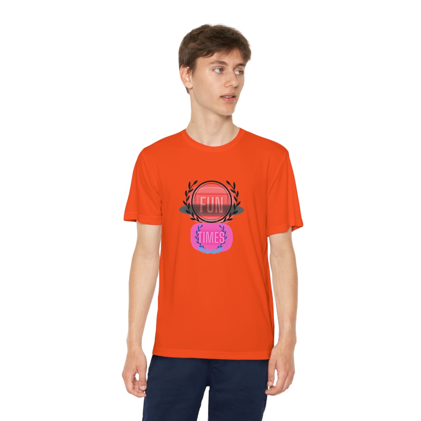 Fun Times- Youth Short Sleeve T-shirt Sport Polysester