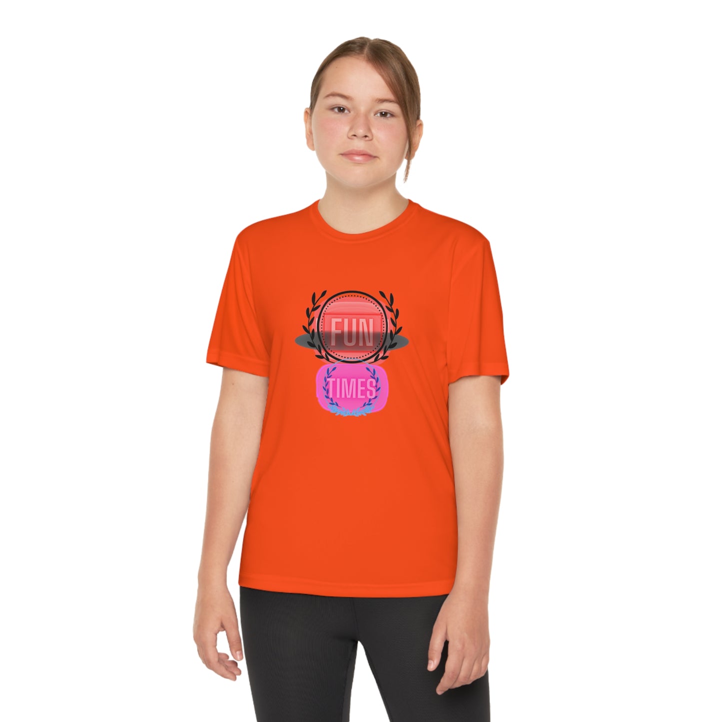 Fun Times- Youth Short Sleeve T-shirt Sport Polysester