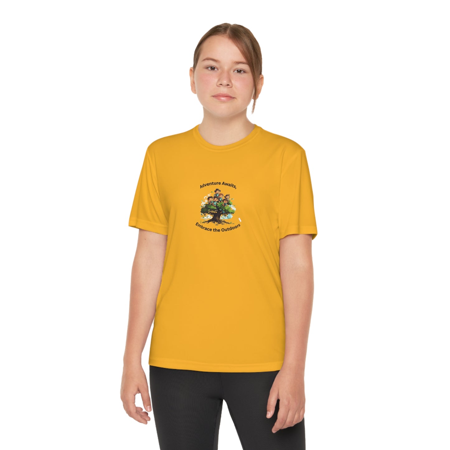 Adventure Awaits - Youth Sport T-shirt - Short Sleeve Polyester