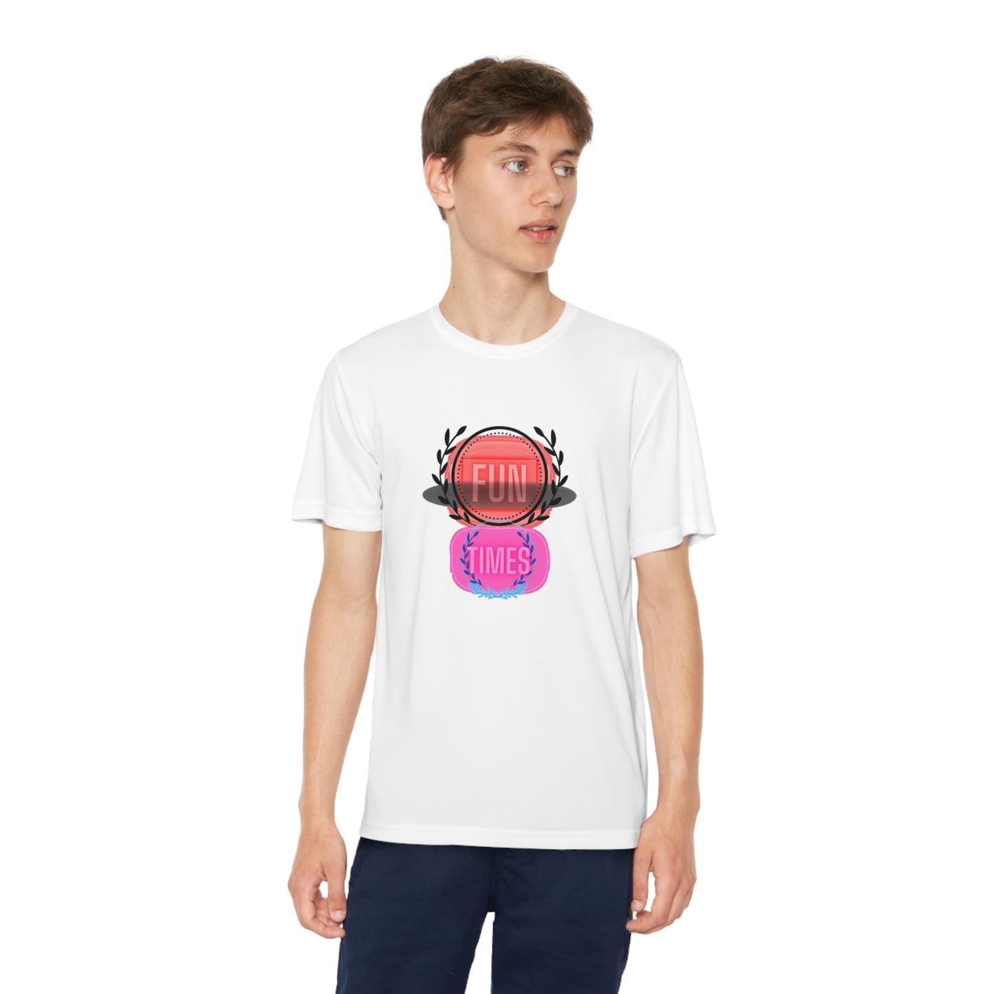 Fun Times- Youth Short Sleeve T-shirt Sport Polysester